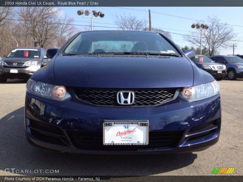 Royal Blue Pearl / Gray 2009 Honda Civic LX Coupe