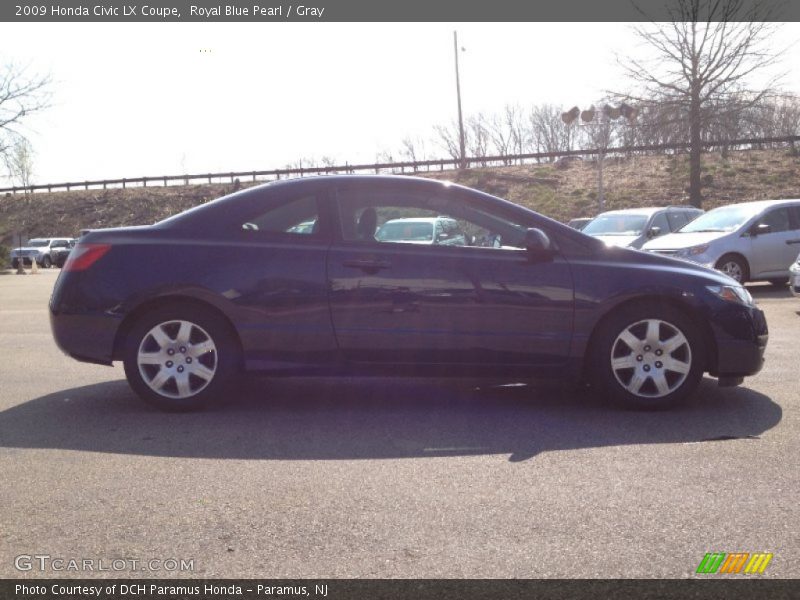 Royal Blue Pearl / Gray 2009 Honda Civic LX Coupe