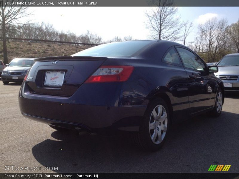 Royal Blue Pearl / Gray 2009 Honda Civic LX Coupe