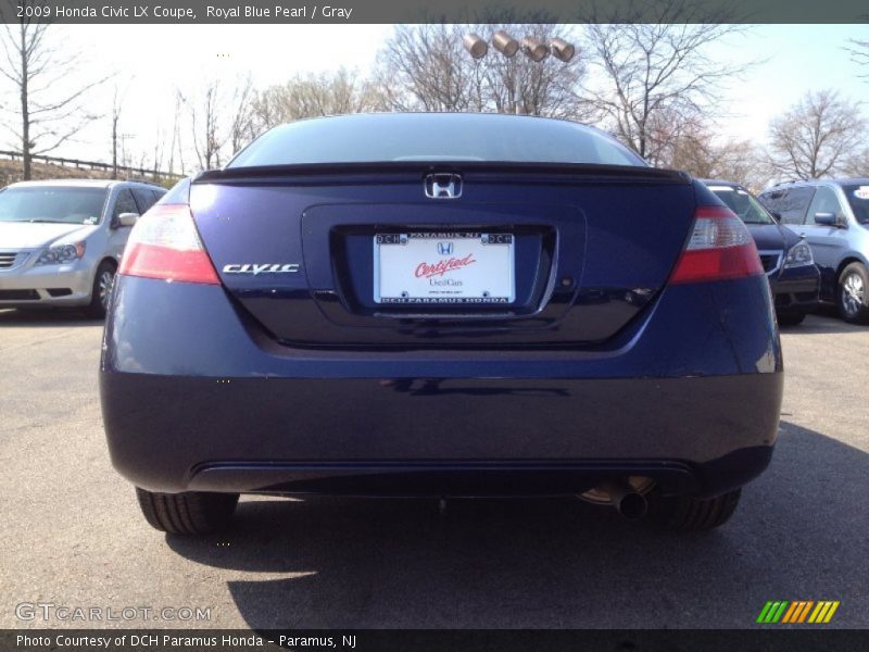Royal Blue Pearl / Gray 2009 Honda Civic LX Coupe