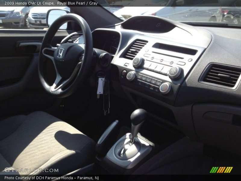 Royal Blue Pearl / Gray 2009 Honda Civic LX Coupe
