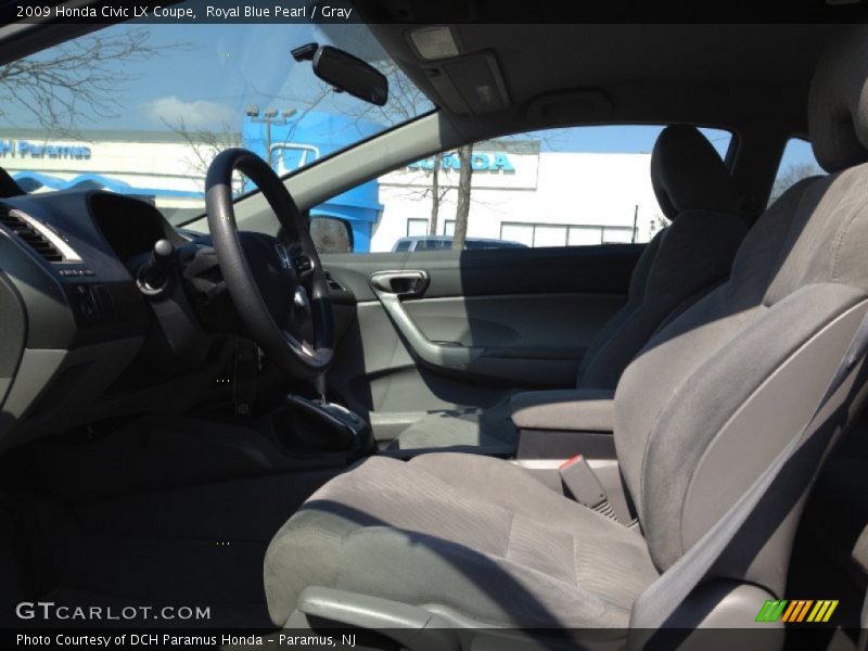 Royal Blue Pearl / Gray 2009 Honda Civic LX Coupe