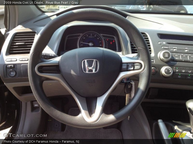 Royal Blue Pearl / Gray 2009 Honda Civic LX Coupe