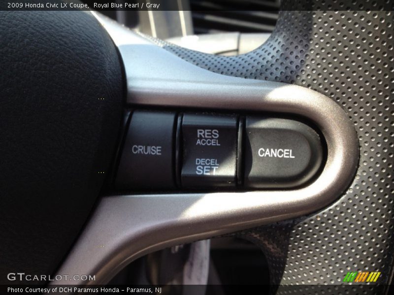 Royal Blue Pearl / Gray 2009 Honda Civic LX Coupe
