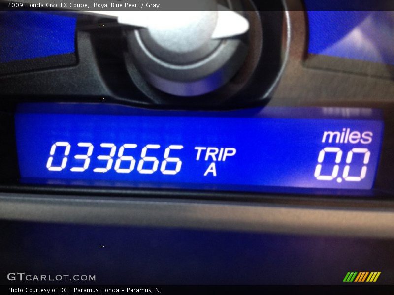 Royal Blue Pearl / Gray 2009 Honda Civic LX Coupe