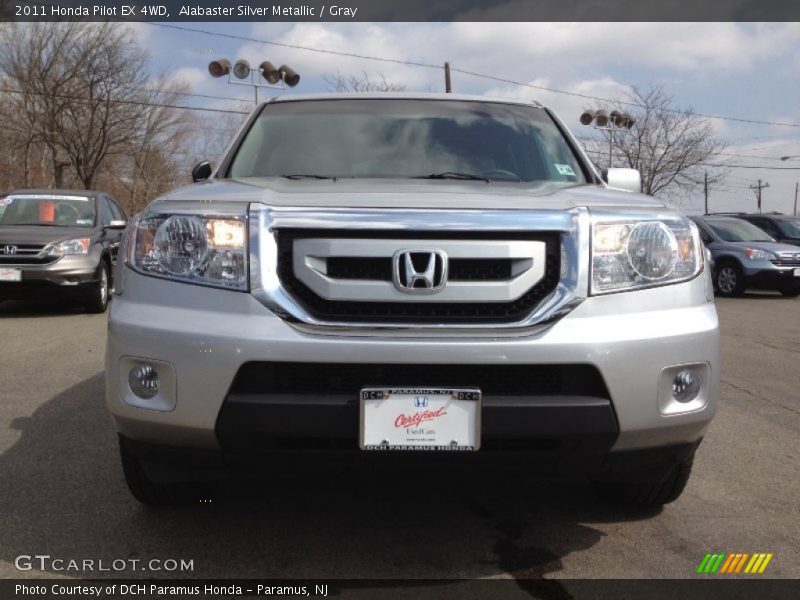 Alabaster Silver Metallic / Gray 2011 Honda Pilot EX 4WD