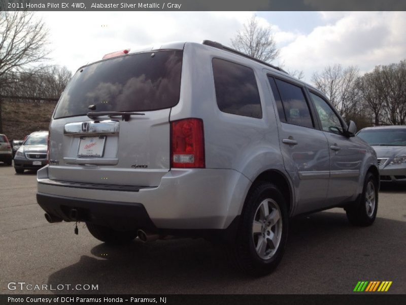 Alabaster Silver Metallic / Gray 2011 Honda Pilot EX 4WD