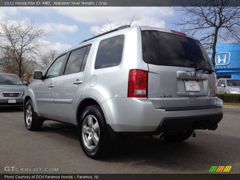 Alabaster Silver Metallic / Gray 2011 Honda Pilot EX 4WD