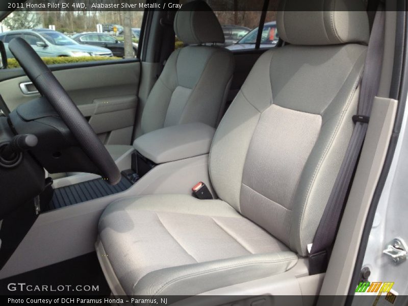 Alabaster Silver Metallic / Gray 2011 Honda Pilot EX 4WD