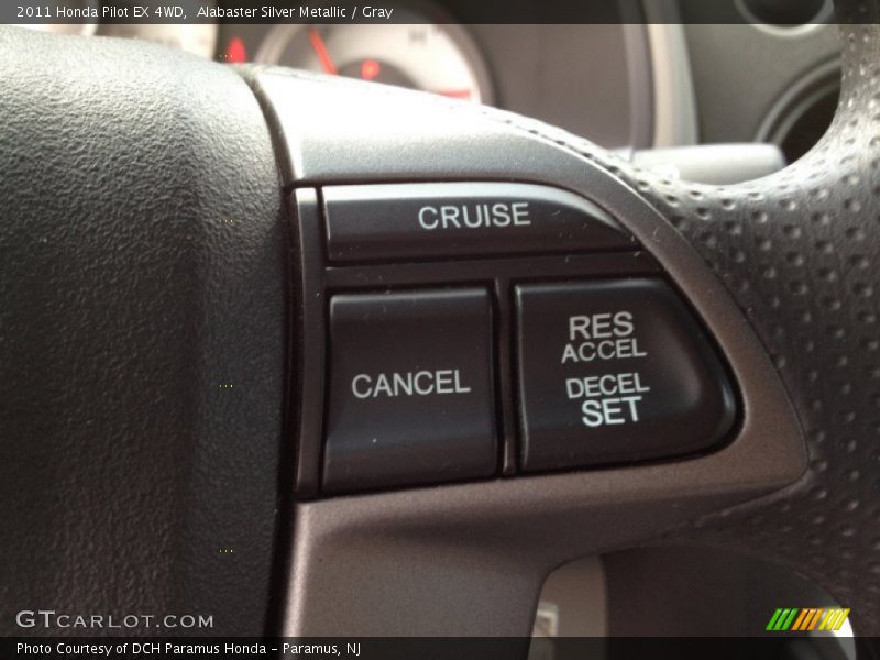 Alabaster Silver Metallic / Gray 2011 Honda Pilot EX 4WD