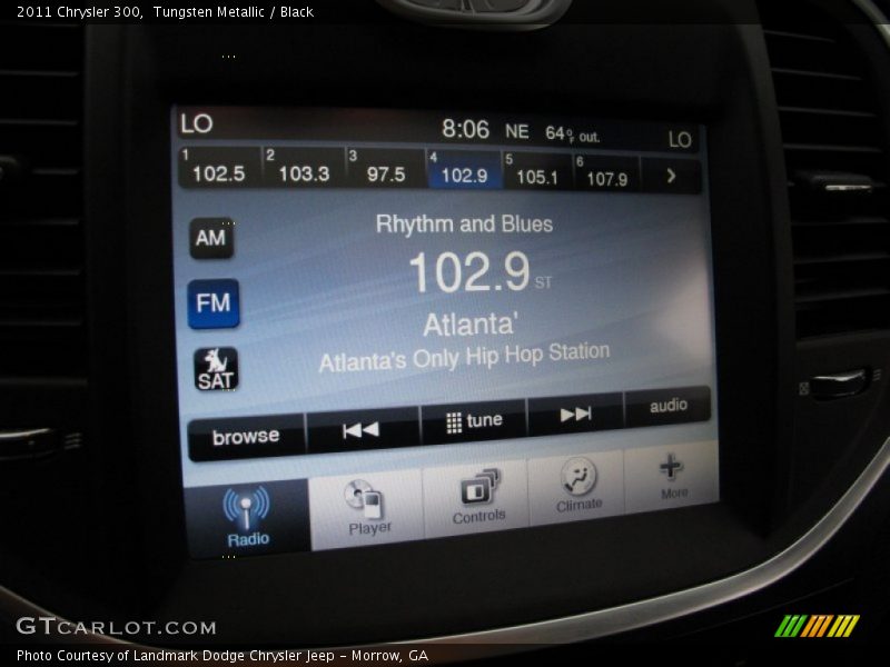 Tungsten Metallic / Black 2011 Chrysler 300