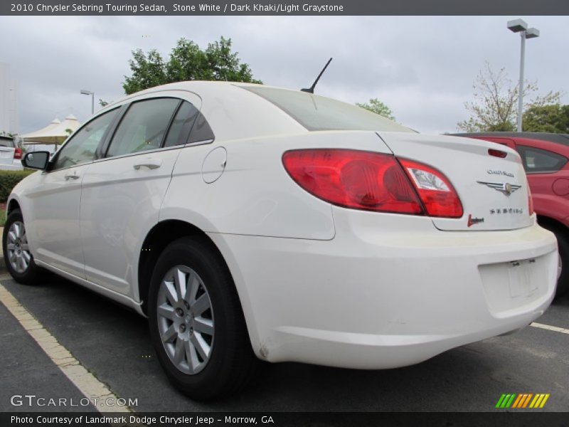Stone White / Dark Khaki/Light Graystone 2010 Chrysler Sebring Touring Sedan