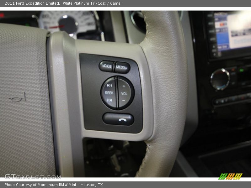 White Platinum Tri-Coat / Camel 2011 Ford Expedition Limited