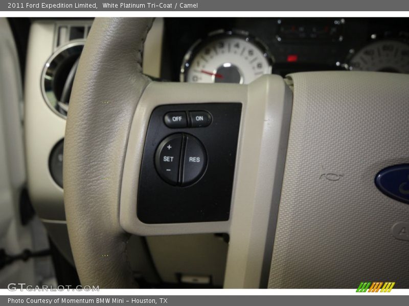 White Platinum Tri-Coat / Camel 2011 Ford Expedition Limited
