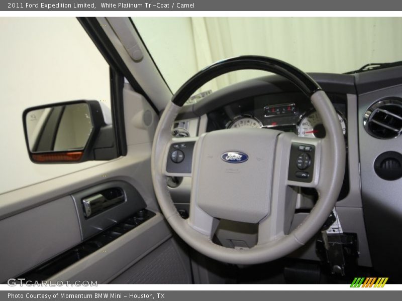 White Platinum Tri-Coat / Camel 2011 Ford Expedition Limited