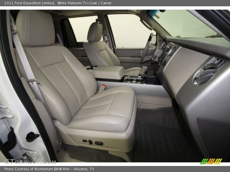 White Platinum Tri-Coat / Camel 2011 Ford Expedition Limited