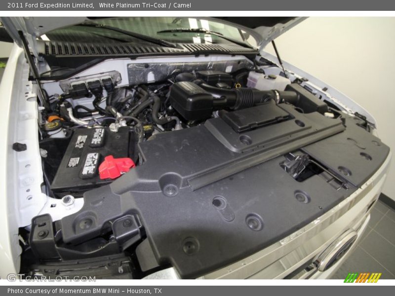 White Platinum Tri-Coat / Camel 2011 Ford Expedition Limited