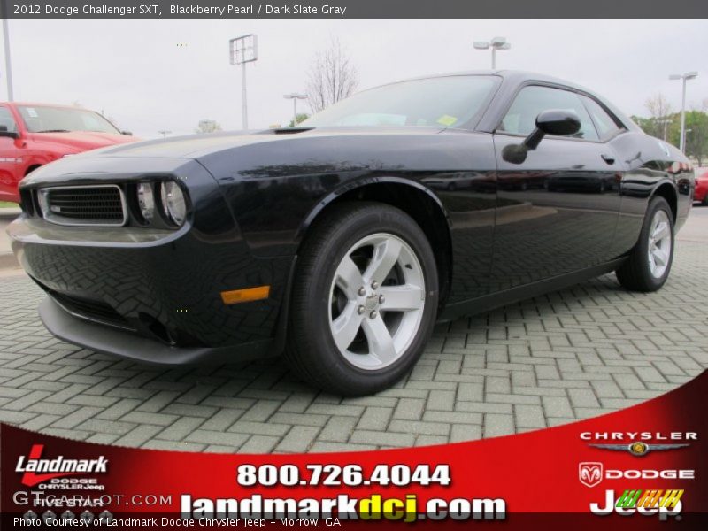 Blackberry Pearl / Dark Slate Gray 2012 Dodge Challenger SXT