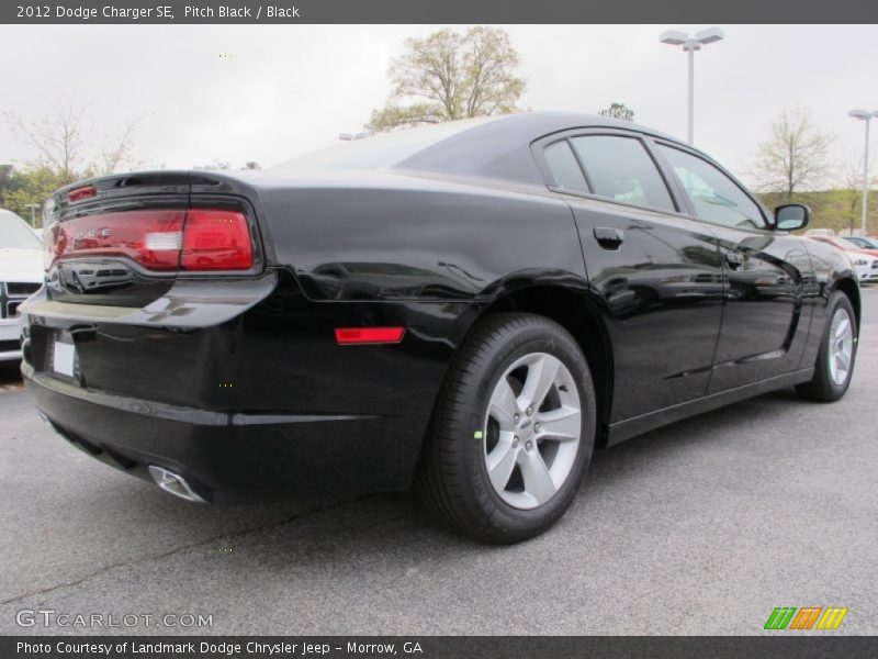 Pitch Black / Black 2012 Dodge Charger SE