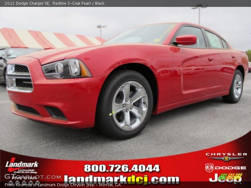 Redline 3-Coat Pearl / Black 2012 Dodge Charger SE