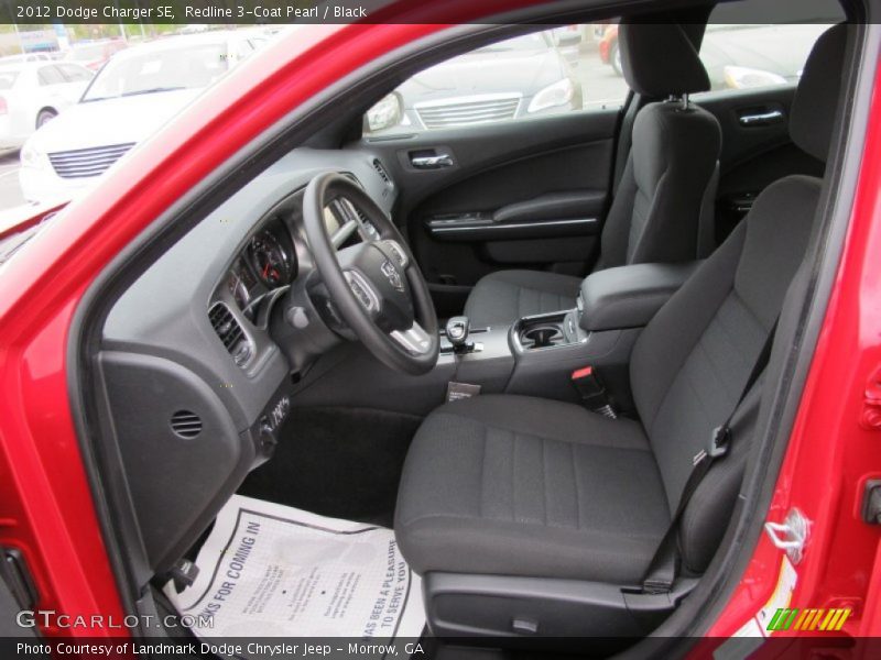 Front Seat of 2012 Charger SE