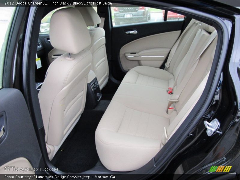Pitch Black / Black/Light Frost Beige 2012 Dodge Charger SE