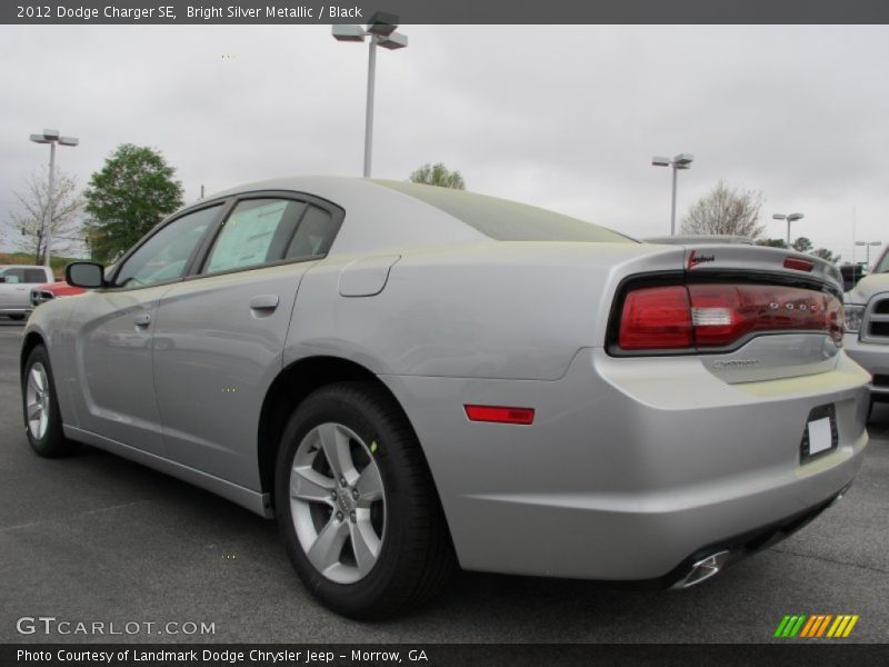 Bright Silver Metallic / Black 2012 Dodge Charger SE