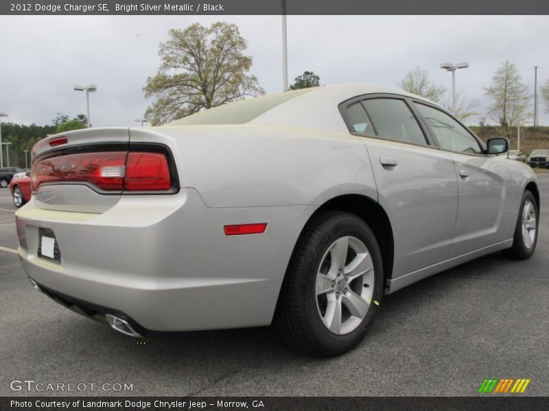 Bright Silver Metallic / Black 2012 Dodge Charger SE