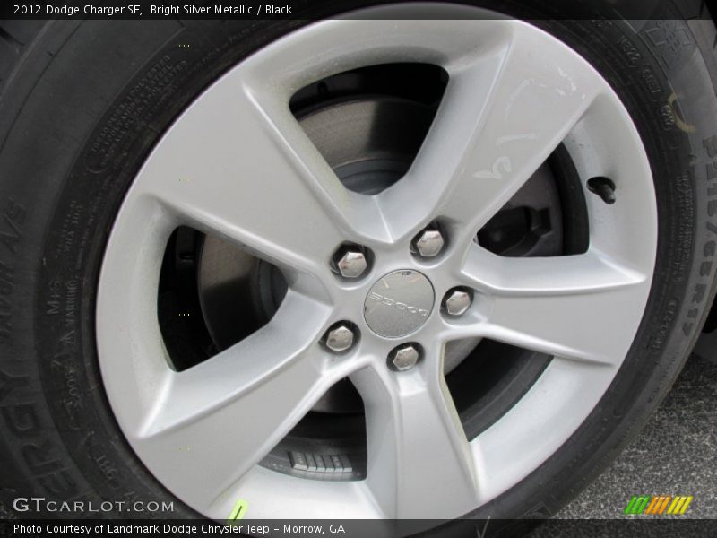 Bright Silver Metallic / Black 2012 Dodge Charger SE