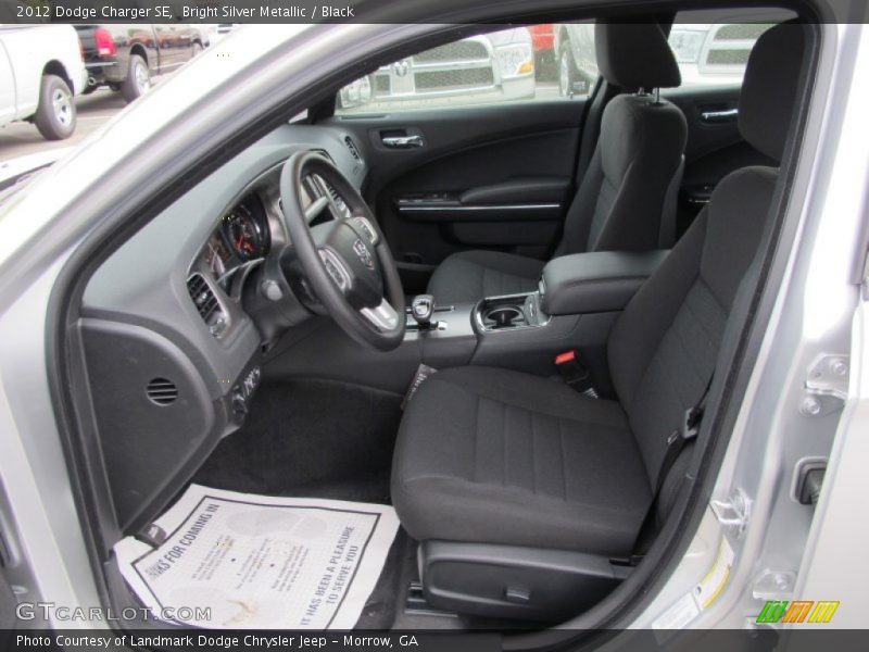 Bright Silver Metallic / Black 2012 Dodge Charger SE
