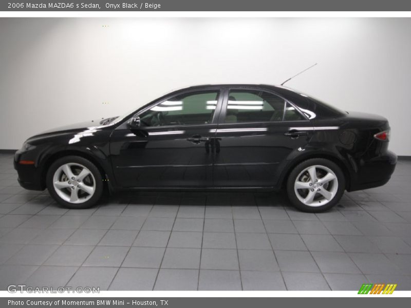 Onyx Black / Beige 2006 Mazda MAZDA6 s Sedan