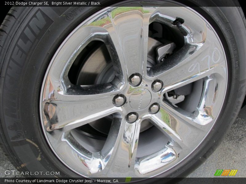 Bright Silver Metallic / Black 2012 Dodge Charger SE