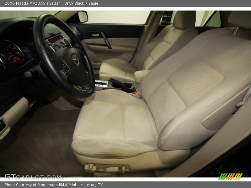 Onyx Black / Beige 2006 Mazda MAZDA6 s Sedan