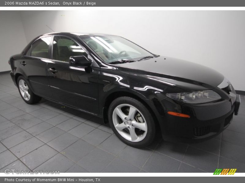 Onyx Black / Beige 2006 Mazda MAZDA6 s Sedan