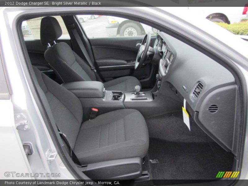 Bright Silver Metallic / Black 2012 Dodge Charger SE