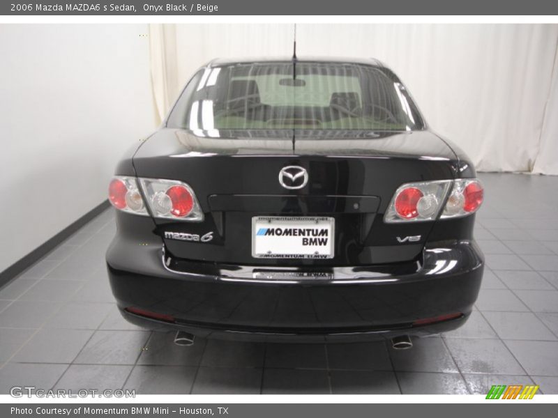 Onyx Black / Beige 2006 Mazda MAZDA6 s Sedan