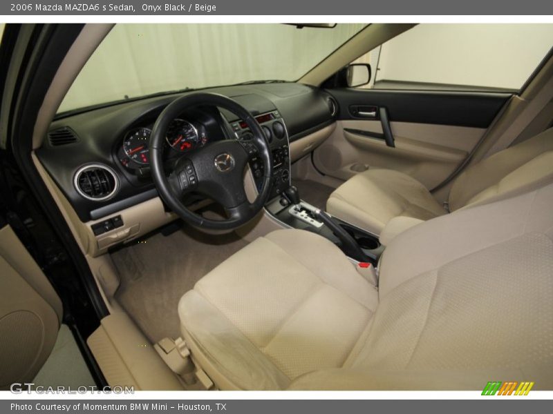 Onyx Black / Beige 2006 Mazda MAZDA6 s Sedan