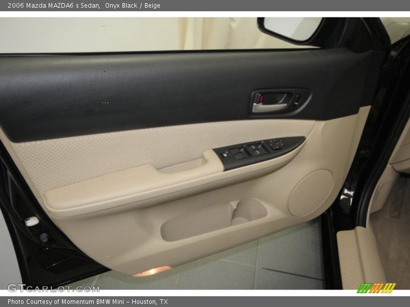 Onyx Black / Beige 2006 Mazda MAZDA6 s Sedan