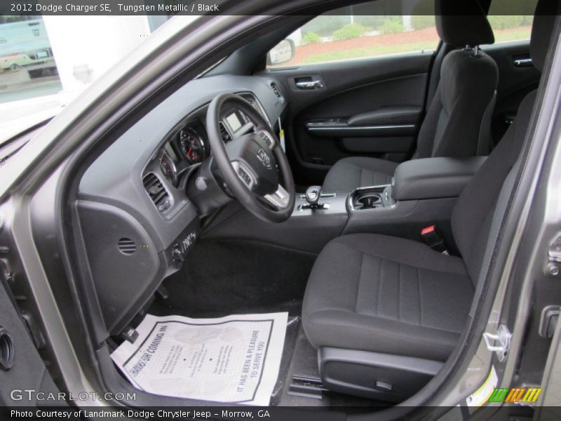 Tungsten Metallic / Black 2012 Dodge Charger SE