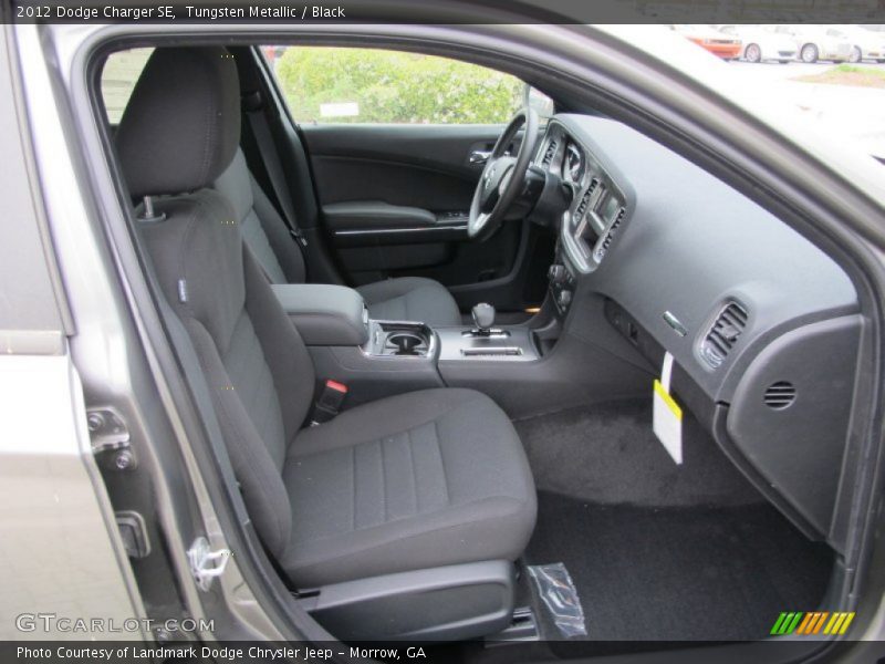 Tungsten Metallic / Black 2012 Dodge Charger SE