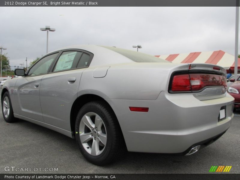 Bright Silver Metallic / Black 2012 Dodge Charger SE