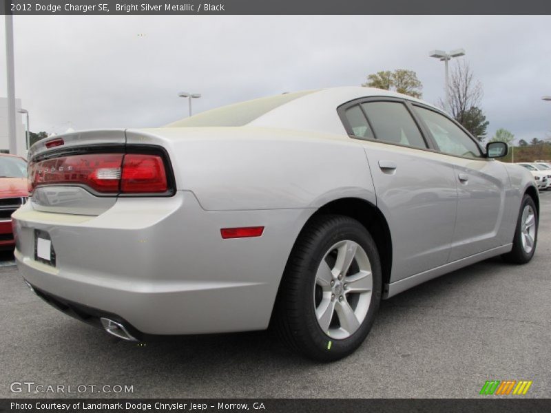Bright Silver Metallic / Black 2012 Dodge Charger SE