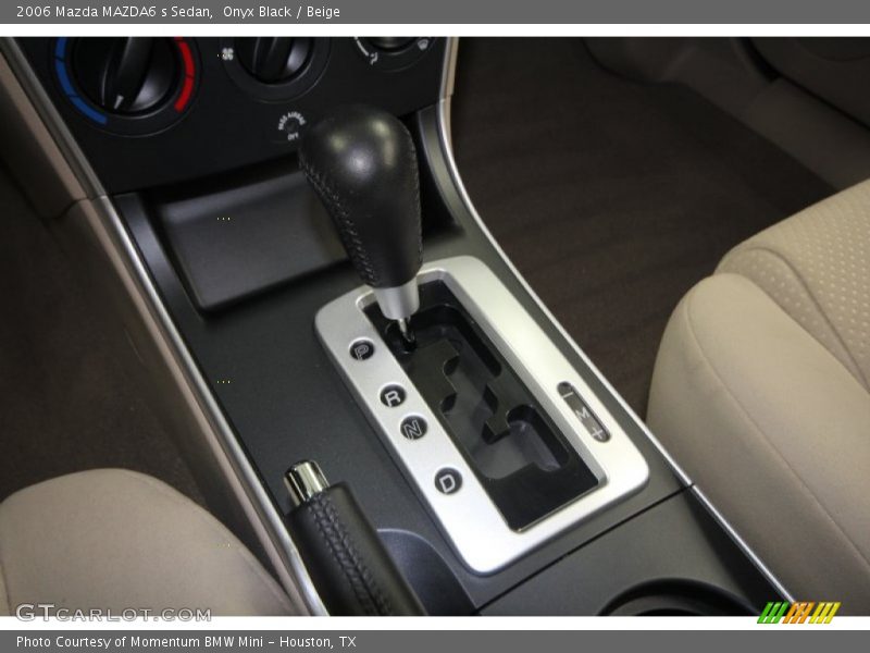 Onyx Black / Beige 2006 Mazda MAZDA6 s Sedan