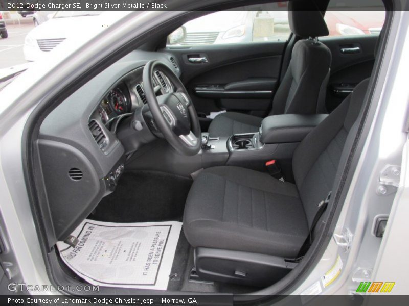 Bright Silver Metallic / Black 2012 Dodge Charger SE