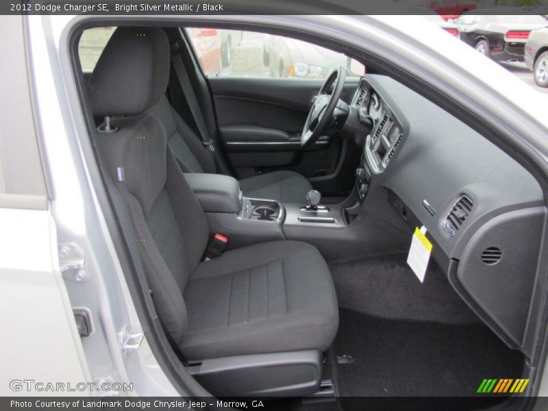Bright Silver Metallic / Black 2012 Dodge Charger SE