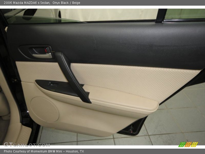 Onyx Black / Beige 2006 Mazda MAZDA6 s Sedan