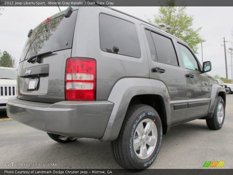 Mineral Gray Metallic / Dark Slate Gray 2012 Jeep Liberty Sport