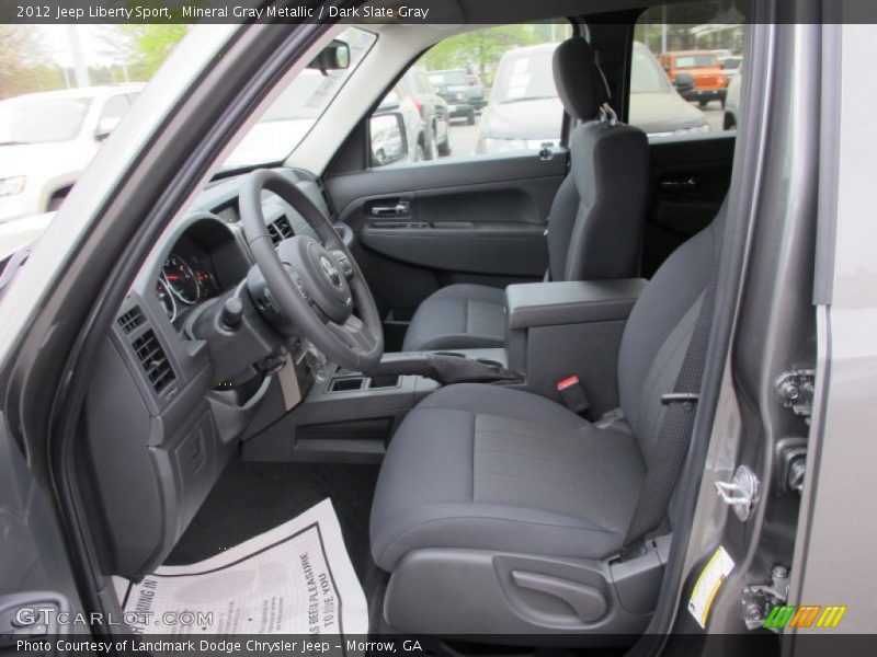 Mineral Gray Metallic / Dark Slate Gray 2012 Jeep Liberty Sport