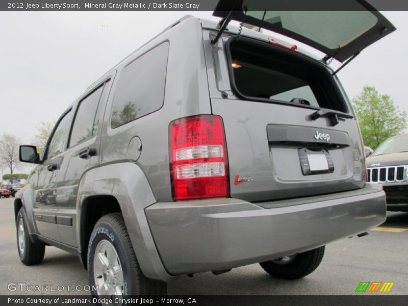 Mineral Gray Metallic / Dark Slate Gray 2012 Jeep Liberty Sport