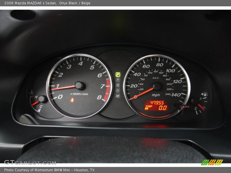 Onyx Black / Beige 2006 Mazda MAZDA6 s Sedan